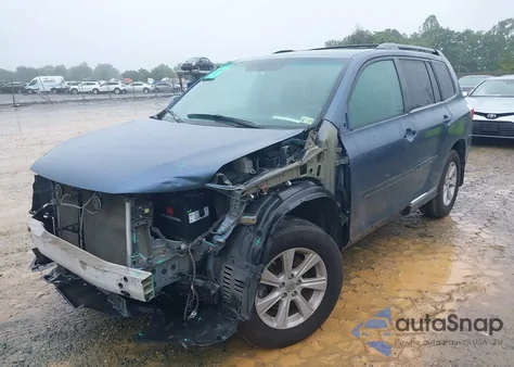 2013 Toyota Highlander Se V6 из США, поврежденный, VIN 5TDBK3EH6DS201598